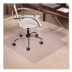 E.S. Robbins Multi-Task Series AnchorBar Chair Mat for Carpet up to 0.38 in, 45 x 53, Clear