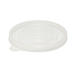 Eatery Essentials Koda Flat Vented Lids, 6, 8 , 12 & 16oz Tall Food Containers, 20/50, Clear (DPPFCF16T-PPL)