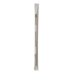 Eco-Products Renewable and Compostable PHA Straws, 10.25 in, Natural White, 1,250/Carton