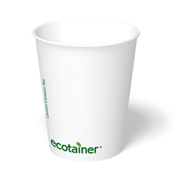 ecotainer Carte Blanc Paper Hot Cup, 8 oz. (SMRE-8CB)
