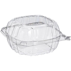 SEPG ClearSeal Hinged Lid Container, Clear, 500/Carton