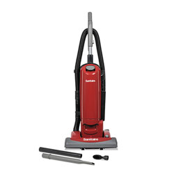 Electrolux FORCE QuietClean Upright Bagged Vacuum, Sealed HEPA, 23 lb, 4.5 qt, Red