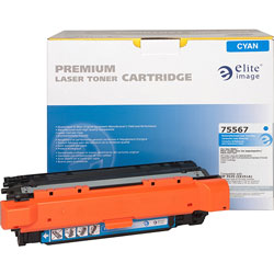 Elite Image Remanufactured Toner Cartridge, Alternative for HP 504A (CE251A), Laser, 7000 Pages, Cyan, 1 Each