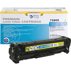 Elite Image Remanufactured Toner Cartridge, Alternative for HP 305A (CE412A), Laser, 2600 Pages, Yellow, 1 Each