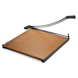 Elmer's Square Commercial Grade Wood Base Guillotine Trimmer, 20 Sheets, 24 in x 24 in