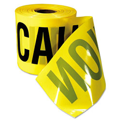 Empire Level Caution Barricade Tape,  inCaution Cuidado in Text, 3 inx200ft, Yellow w/Black Print