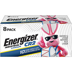 Energizer Industrial Lithium CR2 Photo Battery, 3 V, 8/Pack