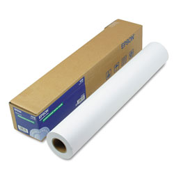 Epson Double Weight Matte Paper, 8 mil, 24 in x 82 ft, Matte White