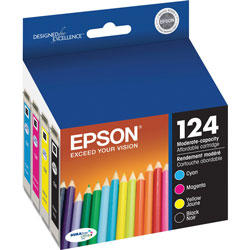 Epson Ink Cartridge, 170 Page Yield, Assorted