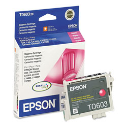 Epson T060320S (60) DURABrite Ink, 450 Page-Yield, Magenta