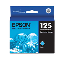 Epson T125220S (125) DURABrite Ultra Ink, Cyan (EPST125220S)