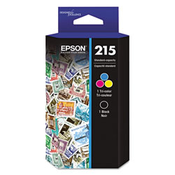 Epson T215120BCS (215) DURABrite Ultra Ink, Black/Cyan/Magenta/Yellow