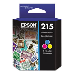 Epson T215530S (215) DURABrite Ultra Ink, Tri-Color