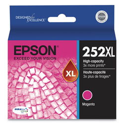 Epson T252XL320S (252XL) DURABrite Ultra High-Yield Ink, 1100 Page-Yield, Magenta