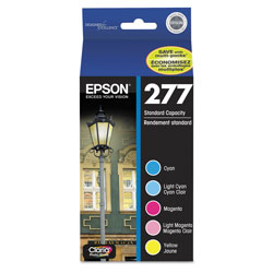 Epson T277920S (277) Claria Ink, Cyan/Light Cyan/Light Magenta/Magenta/Yellow