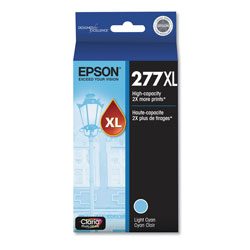 Epson T277XL520S (277XL) Claria High-Yield Ink, 740 Page-Yield, Light Cyan