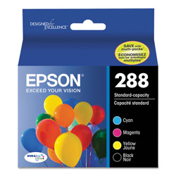 Epson T288120-BCS DURABrite Ultra Ink, Black/Cyan/Magenta/Yellow