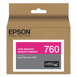 Epson T760320 (760) UltraChrome HD Ink, Vivid Magenta