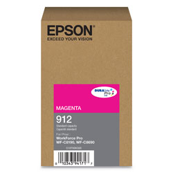 Epson T912320 (912) DURABrite Pro Ink, 1700 Page-Yield, Magenta