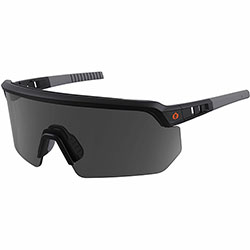 Ergodyne AEGIR Enhanced Anti-Fog Safety Glasses, Matte Black Frame/Smoke Lens