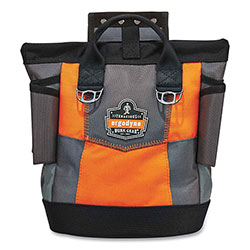 Ergodyne Arsenal 5527 Premium Topped Tool Pouch with Hinged Closure, 6 x 10 x 11.5, Polyester, Orange