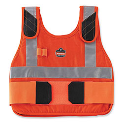 Ergodyne Chill-Its 6225 Premium FR Phase Change Cooling Vest, Modacrylic Cotton, Large/X-Large, Orange