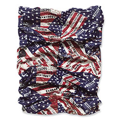 Ergodyne Chill-Its 6485 Multi-Band, Polyester, One Size Fits Most, Stars and Stripes