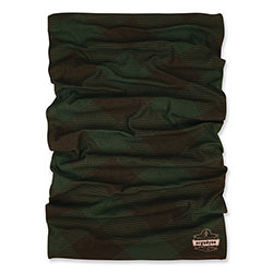 Ergodyne Chill-Its 6485 Multi-Band, Polyester, One Size Fits Most, Green Buffalo Plaid