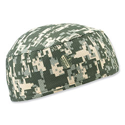 Ergodyne Chill-Its 6630 High-Performance Terry Cloth Skull Cap, Polyester, One Size Fits Most, Camo