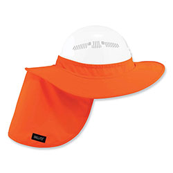 Ergodyne Chill-Its 6660 Hard Hat Brim + Neck Shade, 19.5 x 9.75, Orange