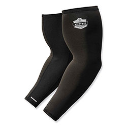 Ergodyne Chill-Its 6690 Performance Knit Cooling Arm Sleeve, Polyester/Spandex, X-Large, Black, 2 Sleeves