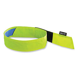 Ergodyne Chill-Its 6705CT Cooling PVA Hook and Loop Bandana Headband, One Size Fits Most, Lime