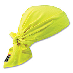 Ergodyne Chill-Its 6710FR Fire Resistant Cooling Tie Bandana Triangle Hat, One Size Fits Most, Lime