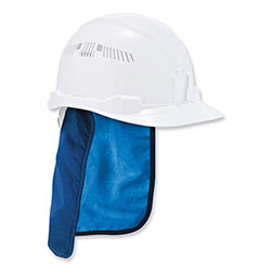 Ergodyne Chill-Its 6717CT Cooling Hard Hat Pad and Neck Shade - PVA, 12.5 x 9.75, Blue