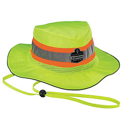 Ergodyne Chill-Its 8935CT Hi-Vis PVA Ranger Sun Hat, Polyester/PVA, 2X-Large/3X-Large, Lime