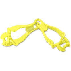 Ergodyne Squids 3400 Dual Clip Glove Clip Holder, 1 x 1 x 6.5, Acetal Copolymer, Lime