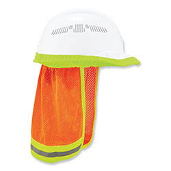 Ergodyne GloWear 8005 Hi-Vis Hard Hat Neck Shade, 20 x 12.5, Orange