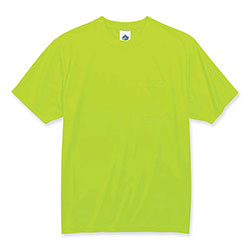 Ergodyne GloWear 8089 Non-Certified Hi-Vis T-Shirt, Polyester, 4X-Large, Lime