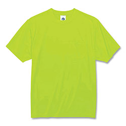 Ergodyne GloWear 8089 Non-Certified Hi-Vis T-Shirt, Polyester, 5X-Large, Lime