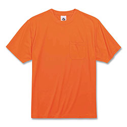 Ergodyne GloWear 8089 Non-Certified Hi-Vis T-Shirt, Polyester, 4X-Large, Orange