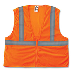 Ergodyne GloWear 8216BA Class 2 Breakaway Mesh ID Holder Vest, Polyester, 2X-Large/3X-Large, Orange