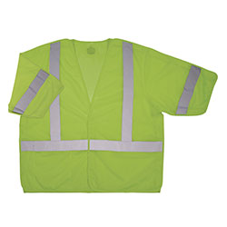 Ergodyne GloWear 8315BA Class 3 Hi-Vis Breakaway Safety Vest, Small to Medium, Lime