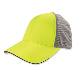 Ergodyne GloWear 8931 Reflective Stretch-Fit Hat, Cotton/Polyester, Small/Medium, Hi-Vis Lime