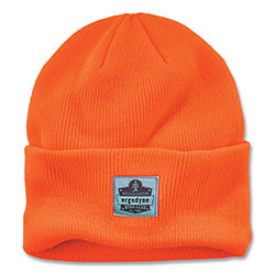 Ergodyne N-Ferno 6806 Cuffed Rib Knit Winter Hat, One Size Fits Most, Orange