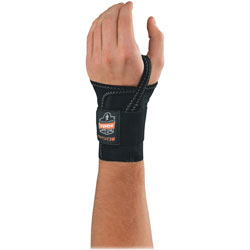 Ergodyne ProFlex 4000 Single Strap Wrist Support, Small, Fits Left Hand, Black