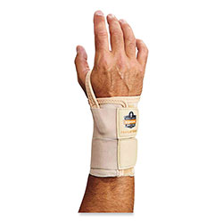Ergodyne ProFlex 4010 Double Strap Wrist Support, Small, Fits Right Hand, Tan