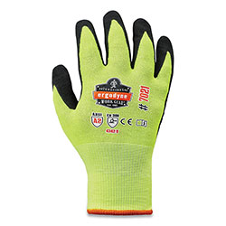 Ergodyne ProFlex 7021-CASE Hi-Vis Nitrile Coated CR Gloves, Lime, Small, 144 Pairs/Carton