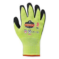 Ergodyne ProFlex 7021 Hi-Vis Nitrile-Coated CR Gloves, Lime, X-Large, Pair