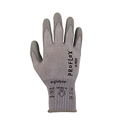 Ergodyne ProFlex 7024 ANSI A2 PU Coated CR Gloves, Gray, Medium, Pair