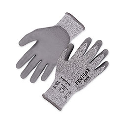 Ergodyne ProFlex 7030 ANSI A3 PU Coated CR Gloves, Gray, X-Large, 12 Pairs/Pack